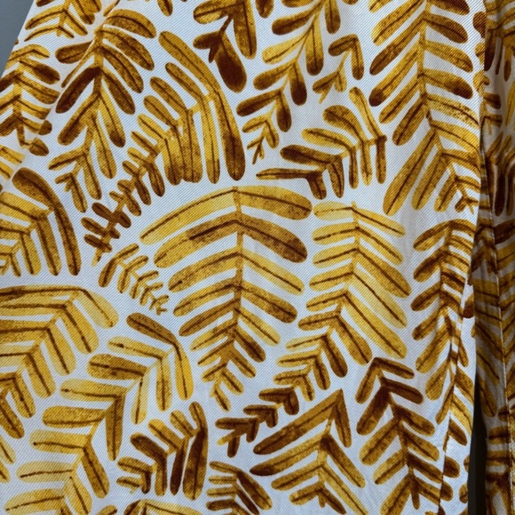 Anthropologie Yellow and Orange Patterned Pants - Picture 5 of 10